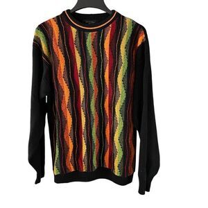 Vintage Protege 90s Colorful Cosby Style Sweater Size Large